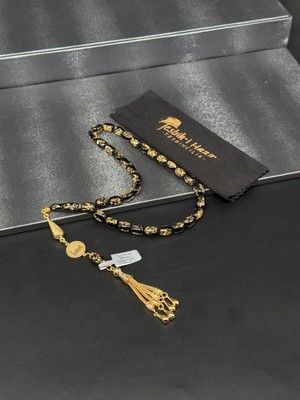 24K Altın Parçacıklı Tesbih Kişiye Özel Tasarımlı Isimli Tesbih