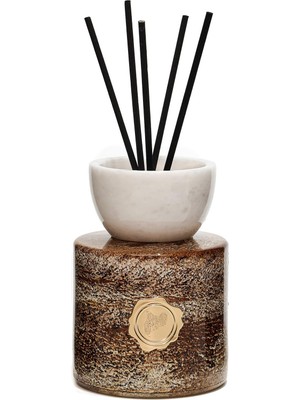Missi Marble Bloom Serisi- Beyaz Mermer Aksesuarlı Dark Wood Oda Kokusu