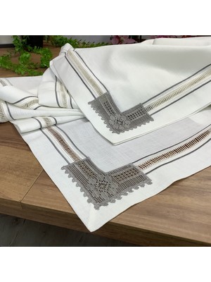 Oya Home El Dantelli & Kolberli Masaörtüsü