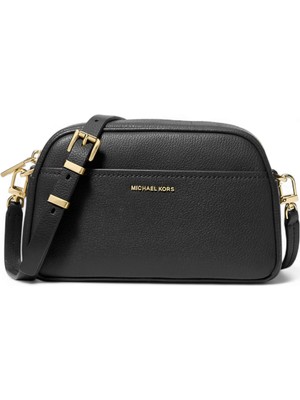 Michael Kors Kadın Marka Logolu Ayarlanabilir Omuz Askılı  Şık Görünüşlü Gündelik Kullanıma Uygun Siyah Omuz Çantası 32F5GJ6C5L 001