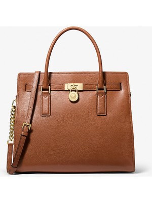 Michael Kors Kadın Marka Logolu Gold Aksesuar Detaylı Ayarlanabilir Omuz Askılı  Günlük Kullanıma Uygun Şık Görünüşlü Kahverengi Omuz Çantası 30F5GNXS3L 230