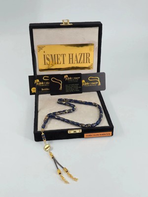 24K Altın Parçacıklı Kişiye Özel Isimli Harfli 24 Ayar Altın Kaplama Tesbih