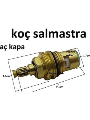 Koç Salmastra Aç Kapa Musluk Içi Salmastıra Sarı Dişli Aç Kapa Model
