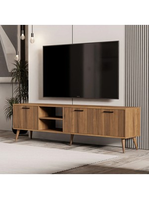 Mezza 1583 Exxen 180 Cm (AHŞAP AYAKLI) Tv Ünitesi Ürgüp Rengi