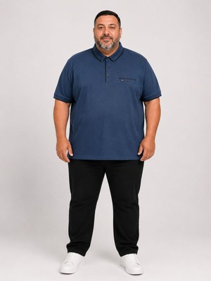 26-7057 Lacaton Erkek Büyük Beden Kısa Kol T-Shirt