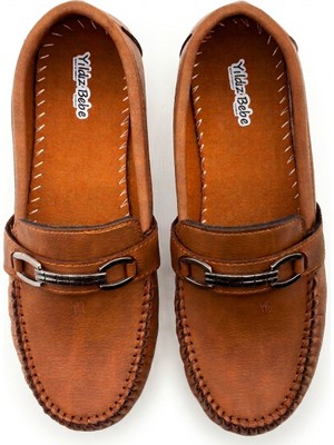 Rexba Erkek Çocuk Günlük Rock Tokalı Loafer - Makosen Konforlu Ayakkabı - ROCK02