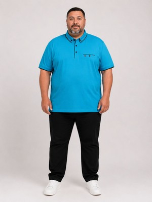 26-7057 Lacaton Erkek Büyük Beden Kısa Kol T-Shirt