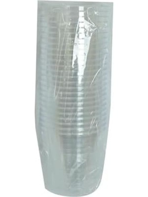 Lüks Kristal Bardak Sert Plastik Çay Kahve Su Otomat Bardağı 180 ml 25 Li 1 Paket