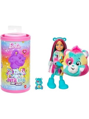 Cutie Reveal Sevimli Ayıcıklar Chelsea Küçük Bebek ve Aksesuarları, Pelüş Hayvan Kostümü ve Renk Değişimi Dahil 6 Sürpriz Içeren 2. Seri (Stiller Çeşitlilik Gösterebilir), JGH75