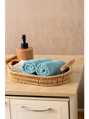 Rikka Home %100 Pamuk El/misafir Havlusu Seti (2’li 33X33 Cm) – Coresoftair™ Yumuşak, Hızlı Emici, Hacimli Premium Havlu