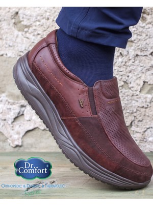 Dr.Comfort   Makosen Erkek Ayakkabı DR.10.601 Kahve