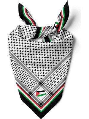 Filistin Kefiye Desen 55X55CM Bandana/fular