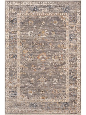Cool Halı Emirgan Vizon Gri Rengi Vintage Desenli Yumuşak Dokuma Dört Mevsim Ev Salon Oturma Odası Halısı