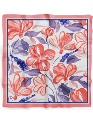 Lavanta ve Mercan Rüyası Desen Bandana/fular