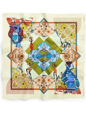 Motiflerin Dili Desen Bandana/fular