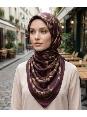 Ahenk Desen 90X90CM Organic Twill Eşarp/fular