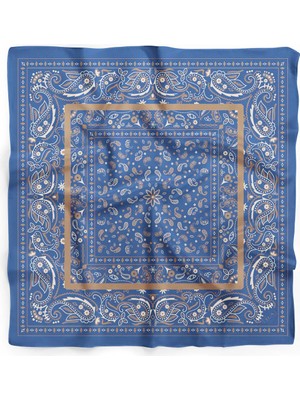 Royal Frame Desen 60X60 cm Viskon Modal Unısex Bandana/fular
