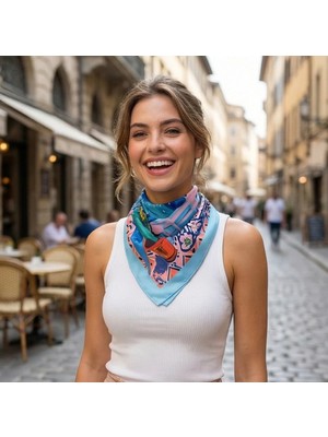 Vista Desen 55X55CM Bandana/fular