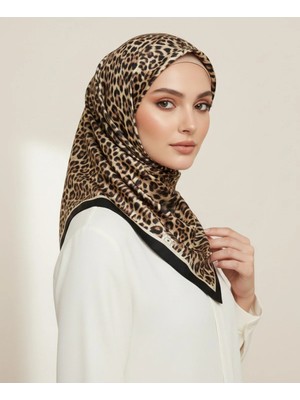 Leo Desen 90X90CM Organic Twill Eşarp/fular