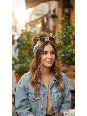 Serin Esinti Desen 55X55CM Bandana/fular