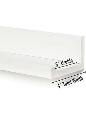 35,6 cm Asılı Raf Seti, 3'lü Beyaz, Kompozit Ahşap, Duvara Monte Edilmiş Saklama Rafları, Yatak Odası, Oturma Odası, Banyo, Mutfak, Ofis ve Daha Fazlası Için, 14 Inç (3 Adet)
