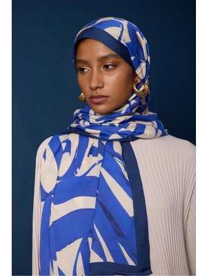 Organic Incira Dut Ipeği/viscose Şal - Hat Desenli