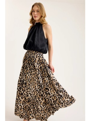 Home Store Iri Leopar Desenli Etek