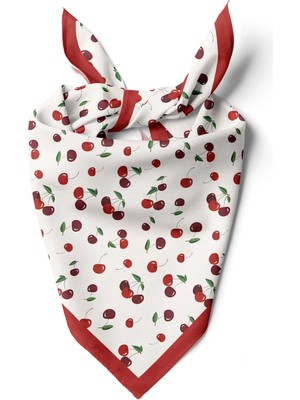 Kiraz Mevsimi Desen Bandana/fular
