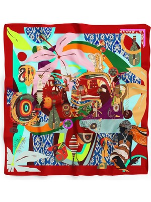 Red Jungle Desen Bandana/fular