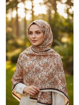 Hümayun Etnik Desen Pure Touch Koton Şal 75X185CM
