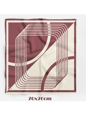 Bordo Urban Desen 70*70CM Bandana/fular