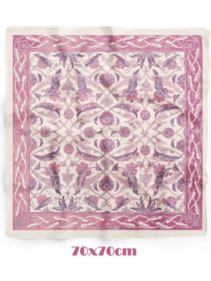 Pudra Saray Desen 70*70CM Bandana/fular