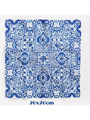 Azulejo Çini Desen 70*70CM Bandana/fular