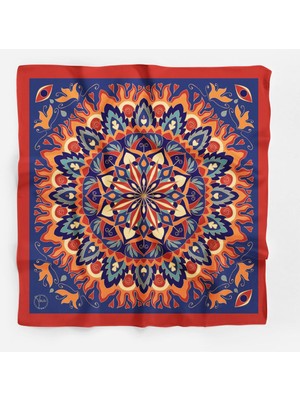 Indıan Mandala Desen Bandana/fular