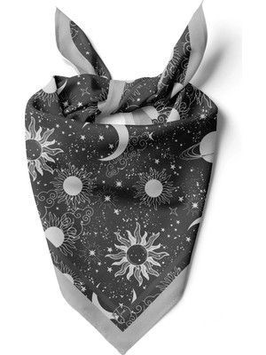 Moon Star Desen Bandana/fular