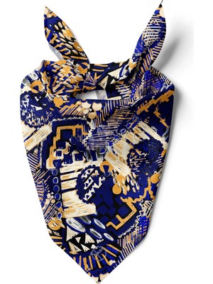 Talısman Blue Desen Bandana/fular