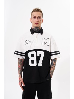 Machinist Erkek 87 Pieced Polo Yaka Tişört Ekru