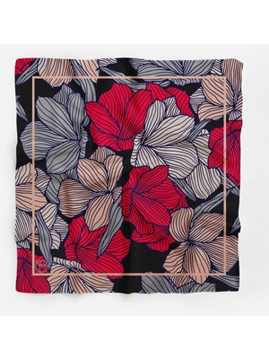 Modern Flower Desen Bandana/fular