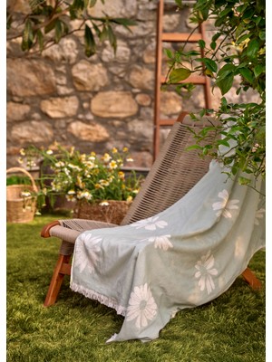 Bella Maison Daisy Pamuklu Peştamal Yeşil (90X160 Cm)