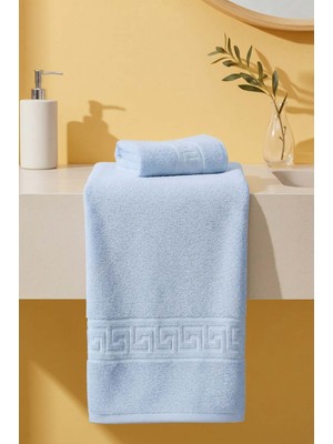 Mavi Greek 2\'li %100 Pamuklu Havlu Seti
