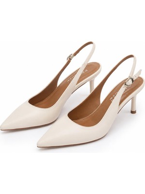 Patron Shoes Şık Kadın Stiletto Ayakkabı Hakiki Deri 6 cm Topuklu Sivri Burun Klasik Topuklu Ayakkabı