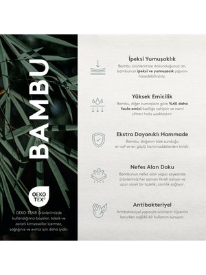 Chakra Solıd Bambu Unısex Bornoz Su Yeşili