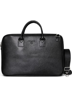Sanmorris Unisex 15.6 Inç Uyumlu Suni Deri Darbe Korumalı Laptop ve Evrak Çantası