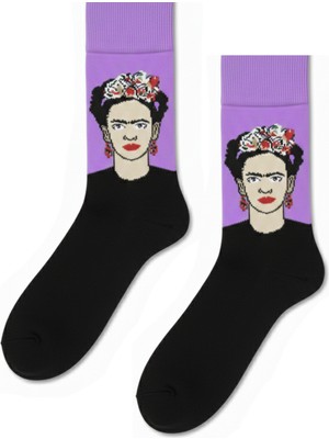 Carnaval Socks Sanatsal Portre Art Desenli Renkli Çorap