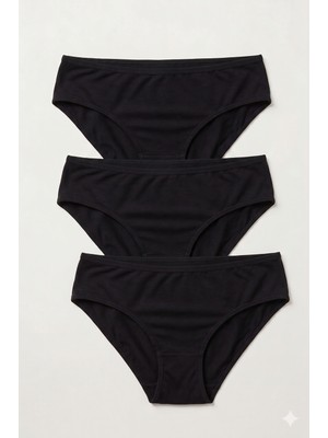 İki Yıldız Iyteks Bayan Bambu Bikini Bel Külot 3'lü 2004