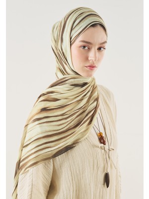 Fresh Scarfs Dark Batik Desen Soft Viskon Şal Kahve