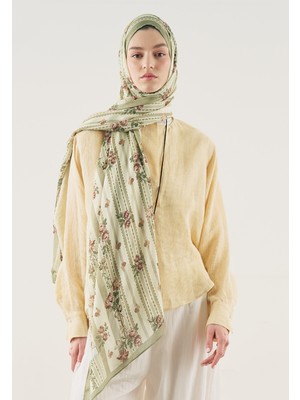 Fresh Scarfs Floral Touch Desen Soft Viskon Şal Yeşil