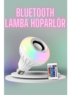 Zero Land Semeglbl Kumandalı Rgb LED Işık Bluetooth Hoparlör Ses Lambası Renkli Ampul