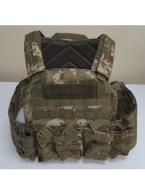 Bordolu Parts Taktik Hücum Yeleği Balistik Plaka Takılabilen Multicam - Yarım Donanım