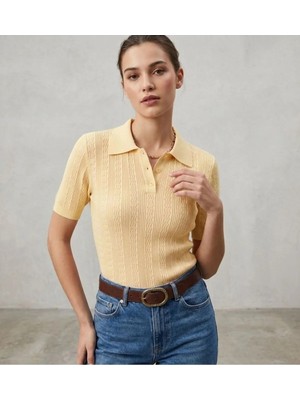 Luxetique Polo Yaka Düğmeli T-Shirt